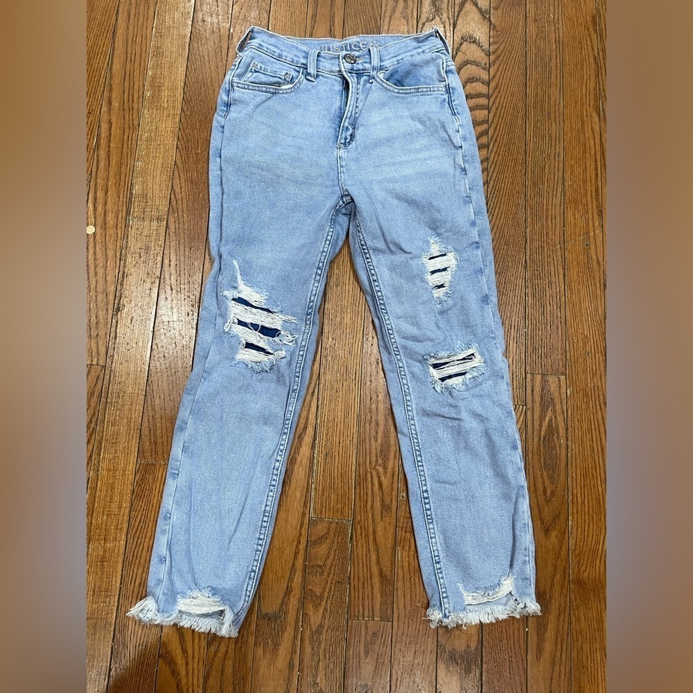 Justice Blue Denim with Brown Accents